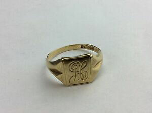 �y���������z�l�b�N���X�@�����Y�T�C�Y�O����mens 9ct gold signet ring size u weight 39 grams available worldwide