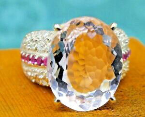 yzlbNX@X^[OVo[sNObhr[Tt@CAS[hTCY925 sterling silver pink 96ct kunzite ring red ruby sapphire gold pl size m