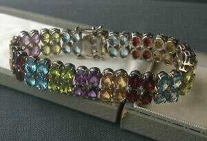 yzlbNX@X^[O][cX^[OVo[uXbg_uejXsterling silver bracelet 7 925 double tennis heavy