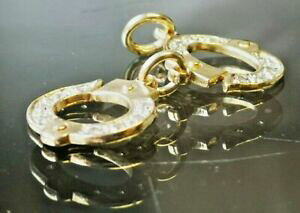 �y���������z�l�b�N���X�@�n���h�J�t�Z�b�g�r���e�[�W�S�[���h�S�[���hcz set hand cuffs, vintage gold charm,uk hallmarked gold free shipping cp