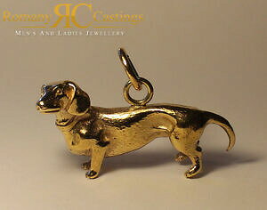 yzlbNX@X^[OVo[wr[S[h_bNXtgy_g[925 sterling silver heavy dachshund dog pendant dipped in 9 ct gold 35g