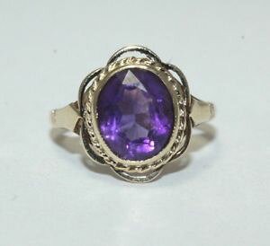 yzlbNX@CG[S[hAWXgOTCY9ct yellow gold amethyst ring size l 12