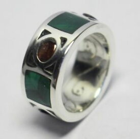 【送料無料】ネックレス　シルバーリングマラカイトガーネットポンドハンドメイドリングsilver ring, malachite amp; garnet in 925 sterling, completely handmade ring,
