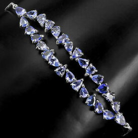 【送料無料】ネックレス　スターリングシルバータンザナイトスライダーブレスレットインチsterling silver 925 genuine natural tanzanite slider bracelet up to 11 inches