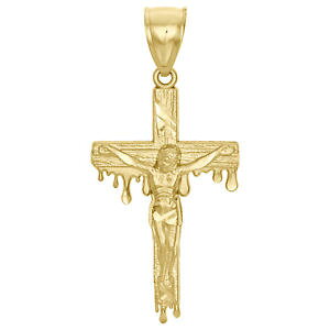 yzlbNX@kCG[S[hCGXLXgNXy_ggenuine 10k yellow gold jesus body crucifix cross pendant blood drip charm 2