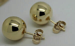 �y���������z�l�b�N���X�@kaedesigns genuine 9ct9kyellow gold 10mmstud ball earringskaedesigns genuine 9ct 9k yellow gold 10mm stud ball earring