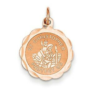 yzlbNX@[YS[hZgNXgt@[_sNS[hrare 14kt rose gold stchristopher medal charm pink gold