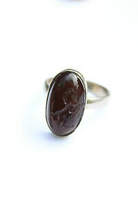 yzlbNX@CXJl\bhVo[TCYOvery rare islamic carnelian stone ring with engraved horse solid silver size s