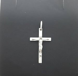�y���������z�l�b�N���X�@�z���C�g�S�[���h�y���_���g�h��miran 800025 9k white gold crucifix pendant 16g rrp 239