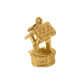 【送料無料】ネックレス　9ct9ct gold wishing well charm