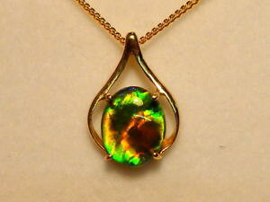 �y���������z�l�b�N���X�@�I�p�[���y���_���g�S�[���h×�g���v���b�g�A�C�e��opal pendant 14ct gold 10 x 8mm oval triplet item 070789
