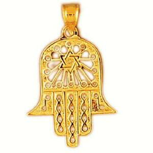 yzlbNX@CG[S[hX^[frbhy_gAJ14k yellow gold hamsa hand with star of david pendant charm, made in usa