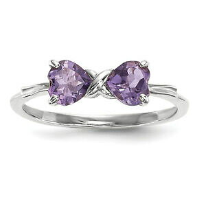 yzlbNX@kzCgS[hAWXg{EO14k white gold polished amethyst bow ring xbs549
