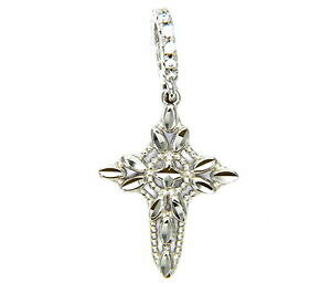 �y���������z�l�b�N���X�@�z���C�g�S�[���h�y���_���g18kt 750white gold pendant 18kt 750 cross small filigree