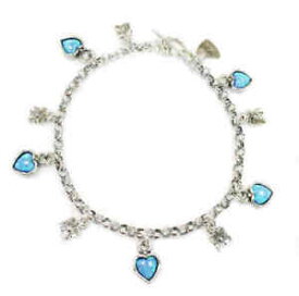 【送料無料】ネックレス　オパールデザイナースターリングavivdesigner sterling silver handmade aviv bracelet with opal love heart charms