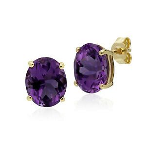 yzlbNX@gemondo 9ctCF[S[h400ctI[oJbgAWXgsAXCOgemondo 9ct yellow gold 400ct oval cut natural amethyst classic stud earrings