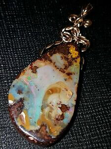�y���������z�l�b�N���X�@�I�p�[���y���_���gcuba pide australia���X�gboulder opal pendant cuba pide australiabuy it now listing