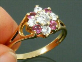 【送料無料】ネックレス　ゴールドkゴールドルビービンテージリングサイズ9ct gold 9k gold ruby vintage hallmarked ring size r