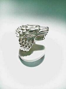 �y���������z�l�b�N���X�@�O���[�g�E���t�����O�Q�[���V���o�[great wolf ring game of thrones realized the silver 925