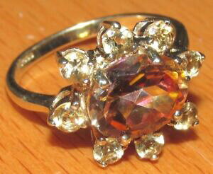 �y���������z�l�b�N���X�@secondhand ex gtv 9ct yellow gold oval mystictopaz multi citrine ring size nsecondhand ex gtv 9ct yellow gold oval mystic