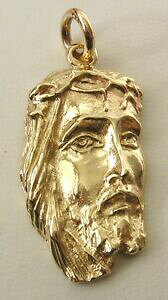 yzlbNX@CGXLXgy_glarge genuine 9k 9ct solid gold jesus head pendant