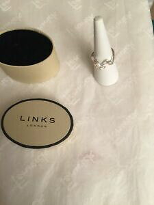 yzlbNX@hNzCgTt@CAOTCYlinks of london silver amp; white sapphire entwinering 50453841 size p authentic