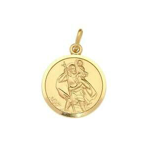 yzlbNX@CG[S[hZgNXgt@[y_g9ct yellow gold smallsized st christopher pendant 310g