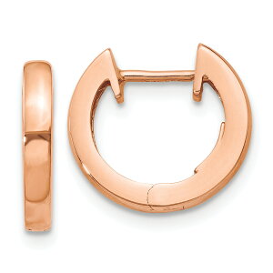 �y���������z�l�b�N���X�@k���[�Y�S�[���h�X�C���O�t�[�v�C�������O listing14k rose gold hinged hoop earrings tf765