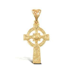 �y���������z�l�b�N���X�@9ct�C�F���[�S�[���h32�P���gg9ct yellow gold solid celtic cross 32g