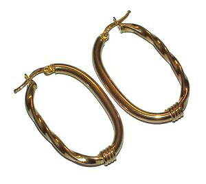 �y���������z�l�b�N���X�@���B���e�[�W�C�G���[�S�[���h�N���I�[���t�[�v�C�������Ovintage 9ct yellow gold fancy creole hoop earrings