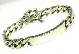 【送料無料】ネックレス　トイレmensスターリングリンクid8gentsmens sterling silver curb link id bracelet, 8