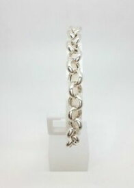 【送料無料】ネックレス　スターリングシルバーラウンドベルチャーブレスレットドルmiran 250390 sterling silver 925 round belcher bracelet 205cm 165g rrp 250