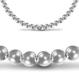 【送料無料】ネックレス　ビードビードチェーンレディースsterling silver bead bead chain ladies
