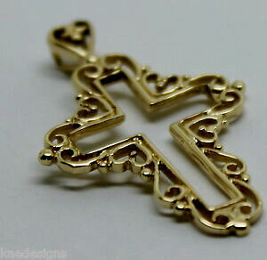 �y���������z�l�b�N���X�@kaedesigns 9ct�C�G���[���[�Y�z���C�g�S�[���h375filigree cross pendantkaedesigns, 9ct yellow or rose or white gold 375 filigree cross pen