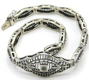 yzlbNX@uXbgGhX^[OVo[bracelet emerald 925 sterling silver 20,0 cm