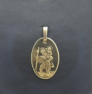 yzlbNX@kS[hZgNXgt@[_Iy_ghmiran 081103 9k gold st christopher medallion pendant 20mm x 14mm 19g rrp 260