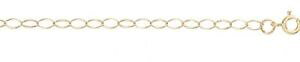 �y���������z�l�b�N���X�@�S�[���h�x���`���[�`�F�[��9ct gold oval belcher chain length 20 28gms