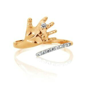 �y���������z�l�b�N���X�@���[�Y�S�[���h�����O�L���[�r�b�N�W���R�� listing14 ct rose gold ring with cubic zircon