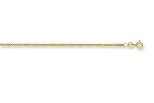 �y���������z�l�b�N���X�@1mm9ct1822gm9ct gold traditional curb chain length 18 1mm wide 22gms