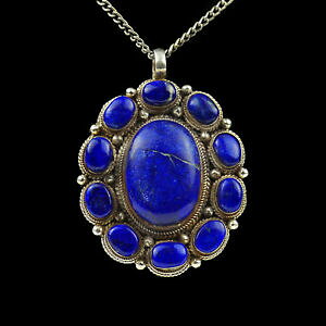 yzlbNX@y_gblumenmustert05amulet lapis lazuli silver gemstone ladies gift pendant blumenmuster blue t05