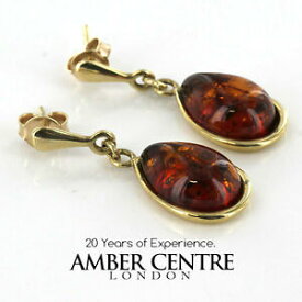 【送料無料】ネックレス　9ctゴールドイアリングge0049 rrp240イタリアユニークドイツバルトitalian made unique german baltic amber in 9ct gold earrings ge0049 rrp240