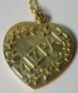yzlbNX@S[hy_g`F[mizpah solid 9ct gold pendant amp; 9ct chain boxed with certificate 57g hallmarked