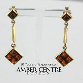 【送料無料】ネックレス　イタリアハンドメイドイヤリング￥ドイツバルトitalian handmade german baltic amber in 9ct gold earrings ge0040 rrp260