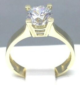 【送料無料】ネックレス　dainty 9ct yellow gold cubic zircon*openwork* engagement ring sizeo1822dainty 9ct yellow gold cubic zircon *open work* eng