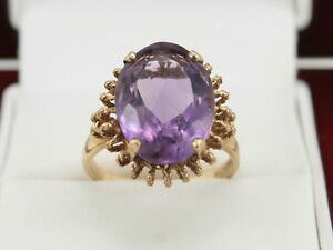 yzlbNX@AWXgS[hOfB[X\bhTCYamethyst 9ct gold ring stunning ladies solid 375 size p d97