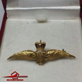 【送料無料】ネックレス　ブローチクイーンwwii sweetheart gold 9 ct brooch wings raf queen s crown