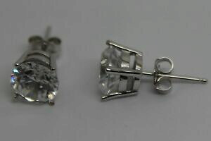 yzlbNX@zCgS[hN[EhX^bhCOGNXvX|Xggenuine 9ct white gold clawset round 7mm stud earrings *free express post