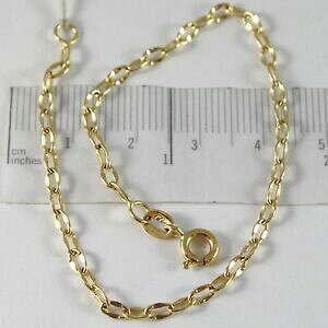 yzlbNX@uXbgCG[S[hj[W[W[bracelet yellow gold 750 18k, ovals hammered, jersey oval, long 19 cm