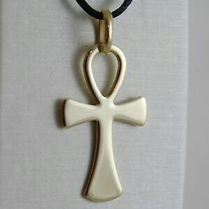 �y���������z�l�b�N���X�@�A���N�L�[ �C�F���[�S�[���h750 18k�M�^�[wcross key of life ankh yellow gold 750 18k flat guitar w solid made in