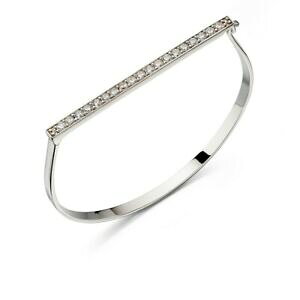 �y���������z�l�b�N���X�@�V���o�[�q���W�u���X���b�gfiorelli silver pave hinged bracelet b4861c
